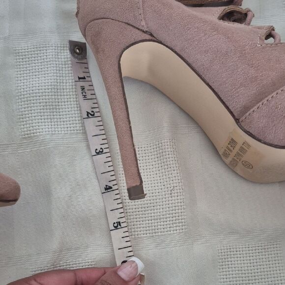 Fashion Nova Tan Over the Knee Lace-Up Boots - Picture 7 of 16